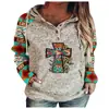 Moletom com Capuz Feminino Cinza Mescla de Tamanho Grande Novo para 2024 Plataforma Independente Shopify Amazon Transfronteiriço