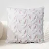 Funda de Almohada Conejo de Pascua Transfronteriza Acolchada Tridimensional Rellena Cojín Vacacional Sala de Estar Sofá Cojín Funda de Almohada Lumbar