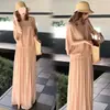 Conjunto de Ropa de Maternidad Estilo Verano de Alta Gama Rosa Nuevo de Moda Conjunto de Falda de Lino para Mujer Estilo Francés de la Influencer Chen Wenwen para Verano
