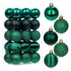 Suministros de Decoración Navideña Aoshan Juego de 30 Piezas de 6 cm Bolas Electroplateadas Bolas Redondas de Plástico Juego de Bolas Navideñas Huecas Adornos