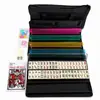 Mahjong Americano Acrílico Personalizado Transfronteiriço Entretenimento Doméstico Mahjong Americano Multicamadas Peças de Mahjong Conjunto de Mahjong para Presente de Feriado