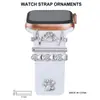 Adecuado para hebilla de Apple Watch Correa de silicona con banda de reloj incrustada de diamantes Hebilla de pasador de diseño original para iWatch