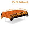 Nuevo Traje de Vajilla para Fiesta de Halloween Fiesta de Vacaciones de Halloween Plato de Papel Decorativo de Calabaza Vaso de Papel de Seda