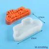 Molde de Silicone para Assar Bolo Letras Maiúsculas e Minúsculas em Inglês Cartão de Chocolate Feliz Aniversário Decoração de Bolo