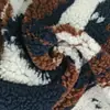 Tejido de Lana de Cordero de Punto Jacquard Tricolor, Materia Prima para Ropa Hecha a Mano, Tejido de Lana para Sudadera Chaqueta de Otoño e Invierno