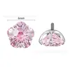 Brincos de Stud Binks F136 Liga de Titânio Flores de Corte para Fogos de Artifício Zircônia Multicor Flamejante Acessórios para Piercing com Rosca Interna