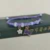 Nova versão coreana de pulseira simples de flor borboleta presente para estudantes namoradas tecelagem manual joias transfronteiriças atacado