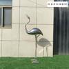 Escultura de Grulla de Acero Inoxidable para Interiores Adornos Escultura de Grulla de Acero Inoxidable Espejo Adornos para Paisajismo de Jardín Comunidad Comercial