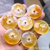 Colgante de paz de calcedonia color hielo, amuleto de paz de calcedonia "Yikou Tang", candado de nube auspiciosa en forma de calabaza, colgante de jade de zorro