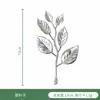 Folhas Prateadas Simuladas Acessórios de Plantas Prateados Folhas Falsas Prateadas Simuladas Acessórios para Arranjo de Flores Acessórios de Folhas de Samambaia Prateada