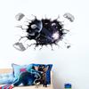 Van Gogh novo produto buraco adesivos de parede espaçonave buraco negro criativo fundo adesivos de parede decorativos adesivos de chão FX64024