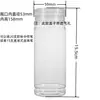 Garrafa Plástica Garrafa Cilíndrica Tubo de Caneta Transparente com Tampa Tubo de Caneta Plástico Tubo de Lápis Armazenamento Cilíndrico Lata Plástica com Tampa