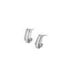 S925 prata esterlina três linha pata orelha stud mulheres moda all-match internet celebridade avançado sentido diamante brincos brincos de fábrica cabelo