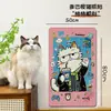 Placa de arranhar para gatos é resistente ao desgaste e não solta fiapos, evita que gatos arranhem o sofá, arranhador vertical para gatos montado na parede, tapete arranhador de brinquedo para gatos adesivo