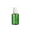 Botellas dispensadoras de loción pet de 120 ml al por mayor de fábrica, materiales de embalaje cosmético de alta gama, envases de hombro recto para aceite desmaquillante, personalizable