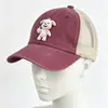Gorra de Béisbol Perro Rojo Pequeño con Gesto de Dedos Medios, Nuevo Estilo Gorra Perro Rojo Pequeño, Gorra de Béisbol Versátil