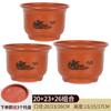 Vaso de Flor de Cerâmica de Grande Diâmetro Venda por Atacado Vasos de Argila com Planta Clívia Doméstico Respirável Criação de Raízes Areia Roxa Cerâmica Grossa Vaso de Chão com Flor
