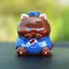 Enfeite de carro de desenho animado criativo, fofo e divertido, decoração de console central simulada para bebidas montada no carro, disponível para dropshipping