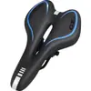 Almofada de Selim de Bicicleta, Selim Espesso de Silicone, Almofada de Selim para Bicicleta de Montanha, Almofada de Selim Confortável Macia Elástica Refletiva, Selim de Bicicleta