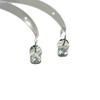 Pendientes Metálicos Plateados Transparentes Estilo Coreano, Modernos Elegantes, Pendientes Sencillos, Diseño de Nicho, Pendientes de Alta Gama