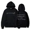 Sudadera con capucha impresa Cross-Border Aliexpress Querida Persona Detrás de Mí Sudadera para Mujer Harajuku Casual Streetwear