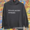 Erd Melancólico Rico Segunda Geração Retrato Retro Americano Estampa Rock Hip-Hop Bolso Cargo Calça Camiseta Manga Curta Solta Tendência Masculina e Feminina