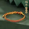 2026 Nuevo Brazalete de Gama Alta, Nuevo Brazalete Estilo Chino, Brazalete de Cuerda Roja para Bebés Estudiantes, Cuerda de Colores para el Festival del Bote del Dragón DIY