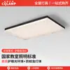 Lámpara de Techo Glaciar Minimalista Italiano para Sala de Estar Lámpara Rectangular Simple Moderna de Resina Lámparas Zhongshan de Clase Alta Iluminación