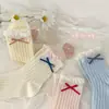 Calcetines para Niñas, Malla de Verano, Absorbentes de Sudor, Transpirables, Encaje, Color Sólido, Colores Caramelo, Moño, Calcetines sin Costuras para Niños Mayores, Venta al por Mayor