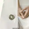 Cadena de Moda Lateral Botón Metálico Estilo Pequeño Fragante Rompevientos Traje Chaqueta Abrigo Suéter Hebilla Decorativa