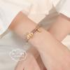 Pulsera de Cristal de Ágata Gris Natural para Mujer Nueva Pulsera China de Lazo Loto Guofeng Regalo Puesto Pulsera Venta al por Mayor