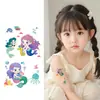 Hermosos Tatuajes de Pegatina de Sirena de Cuento de Hadas con Brillo de Colores Fáciles de Limpiar Brazo Pecho Linda e Interesante Decoración Personalizada