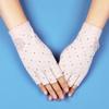 Guantes de Protección Solar Dedos Finos para Mujer Verano Conducción Antideslizantes Anti-ultravioleta Recolección de Té Guantes con Dedos