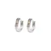 Hebilla de Oreja de Estrellas Estilo Hombres de Montaña Textura Circular Cuatro Estrellas Pendientes Moda Femenina Combinan con Todo Pendientes de Alta Gama