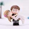 Chen Jun artesanato decoração casamento Princesa abraço casal chave pingente DIY micro paisagem suculenta decoração plástica