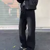 Jeans vintage de calle para hombre con un look genial y estiloso, pantalones casuales versátiles de corte slim modernos para ir al trabajo