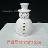 Boneco de Neve de Terracota Transfronteiriço Boneco de Neve de Natal Enfeite de Natal de Resina Boneco de Neve Vintage