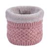 Manga de cuello polar de color sólido de invierno para mujer, para montar, de punto de lana, para el cuello, bufanda gruesa para el cuello cálida, a prueba de viento en otoño e invierno