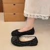 Mocasines de Lunares con Moño Estilo Versátil Otoño Nuevo 2026 Zapatos Planos Dulces Slip-on Mocasines Suela Suave de Corte Bajo