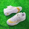 Zapatos de fútbol TF para niños con tacos giratorios para niños y niñas, zapatos de entrenamiento y competición para estudiantes, zapatos deportivos para jóvenes, Jinjiang