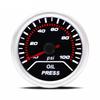 Instrumento de Modificación de Coche Transfronterizo Medidor de Presión de Aceite Universal 2 Pulgadas 52 mm Psi 0~100 Medidor de Presión de Aceite Negro
