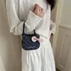 Bolso de Mano Nuevo de Moda con Forma de Gato para Mujer, Lindo Bolso de Hombro Bordado a Cuadros, Bolso de Mano Versátil Casual con Estilo