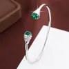 Pulsera abierta ajustable de diseño de micrófono moderno, pulsera de marca nicho de lujo ligero para mujer, estilo ins de alta gama