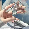 Reloj Pulsera Exquisito Goldie con Diseño Retro de Lujo Ligero, Pedrería en Forma de Corazón, Estilo de Lujo Ligero, Reloj de Cuarzo Hueco para Ventas Transfronterizas