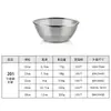 Acero Inoxidable 304 Tazón para Mezclar Lavabo para Lavar Verduras de Cocina con Báscula Lavado y Escurrido de Arroz Tazón para Batir Huevos para Hornear Venta al por Mayor