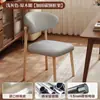 Silla de comedor minimalista moderna nórdica de hierro para el hogar, restaurante y hotel, silla de lujo ligero con respaldo de cojín suave, silla de respaldo alto