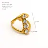 Anillo europeo y americano transfronterizo exagerado de acero inoxidable de alta resistencia con textura, no se decolora, incrustado con circonita, anillo francés vintage personalizado