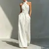 Nuevo vestido largo elegante y estiloso para el trabajo, casual, de color liso, sin mangas, ajustado, de tiendas independientes transfronterizas europeas y americanas