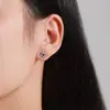 Mejor Vendido Europeo y Americano S925 Plata de Ley Nuevo Exquisito Zafiro Girasol Aretes y Cadena para Clavícula Conjunto de Joyería Elegante para Mujer