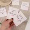 Tarjeta de Joyería Blanca Simple con Forma de Corazón para Agradecimiento Papel para Empaque de Joyería Tarjeta de Agradecimiento Tarjeta de Empaque para Pendientes y Collares